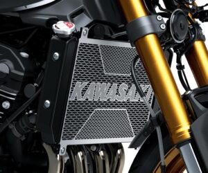 Radiator screen classic "KAWASAKI"