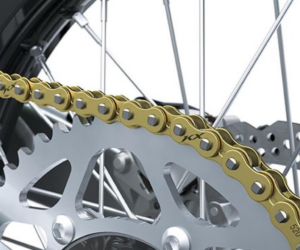 Gold Racing Chain with KX logo's (KX250/X & KX450/X)