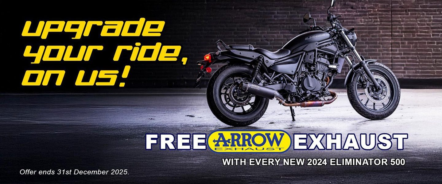 Cruise away with a free Arrow exhaust!